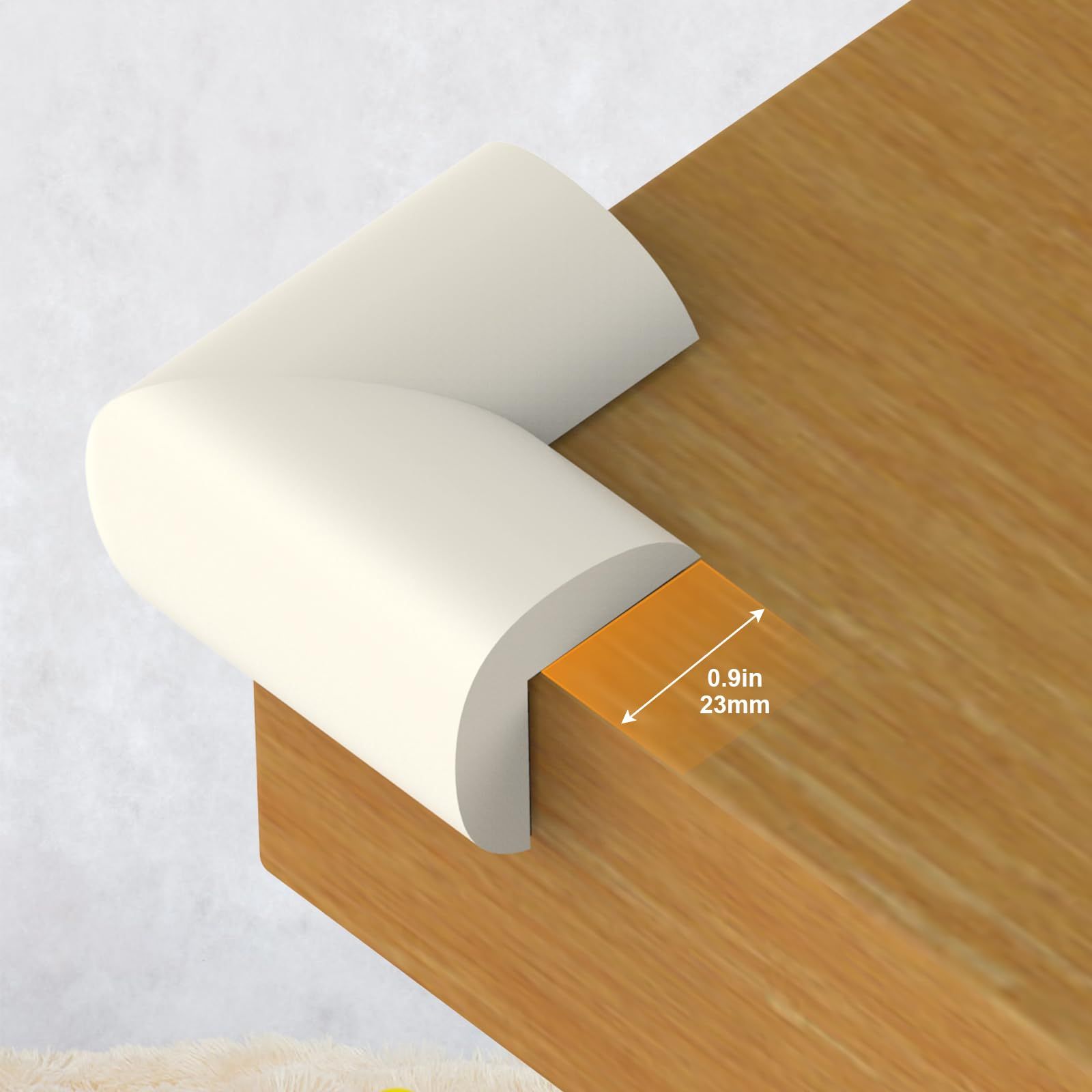 Soft Corner Protector,Corner Bumpers for Furniture, Corner Proofing for Baby view 3