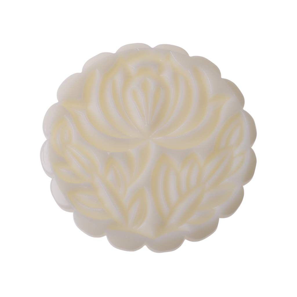 150g Mooncake Mold -- 4 Flowers Stamps Round Hand Press Moon -Cake Pastry view 5