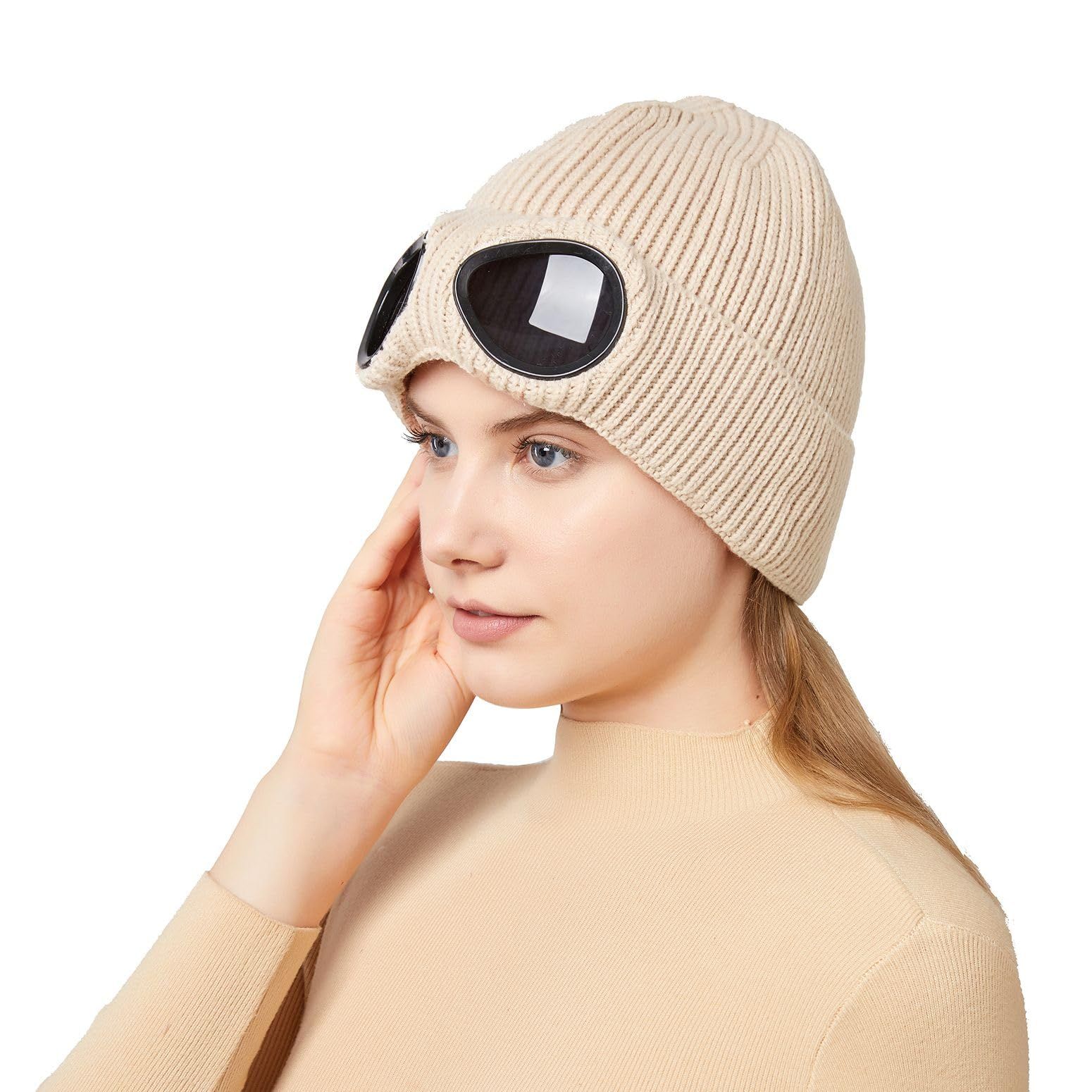 Unisex Wool Knitted, Warm Winter Stylish Hat Outdoor Sports Cap Women's view 4