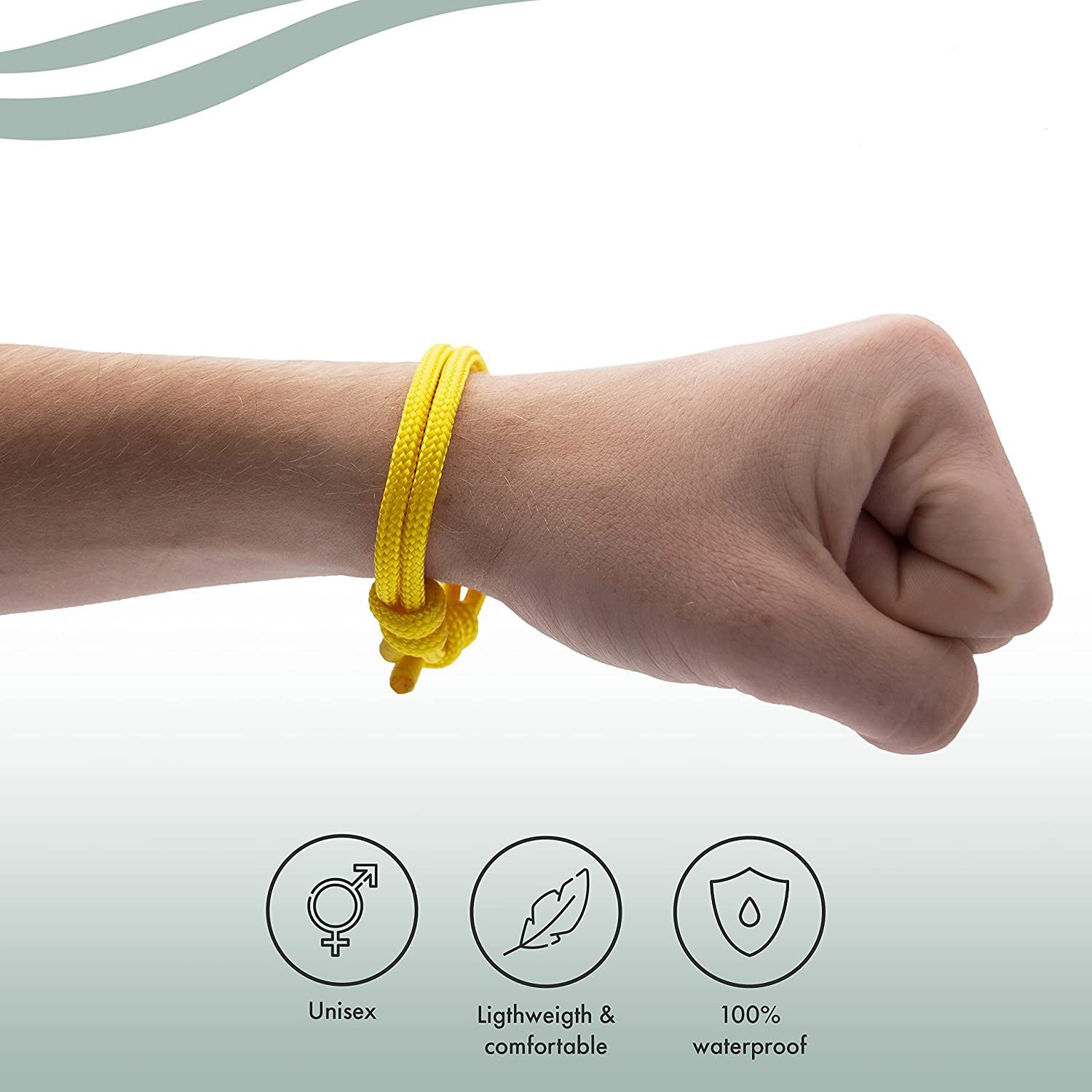 Bracelet for Women - Adjustable String Bracelet for Men - Sailors Knot Ripcord view 5
