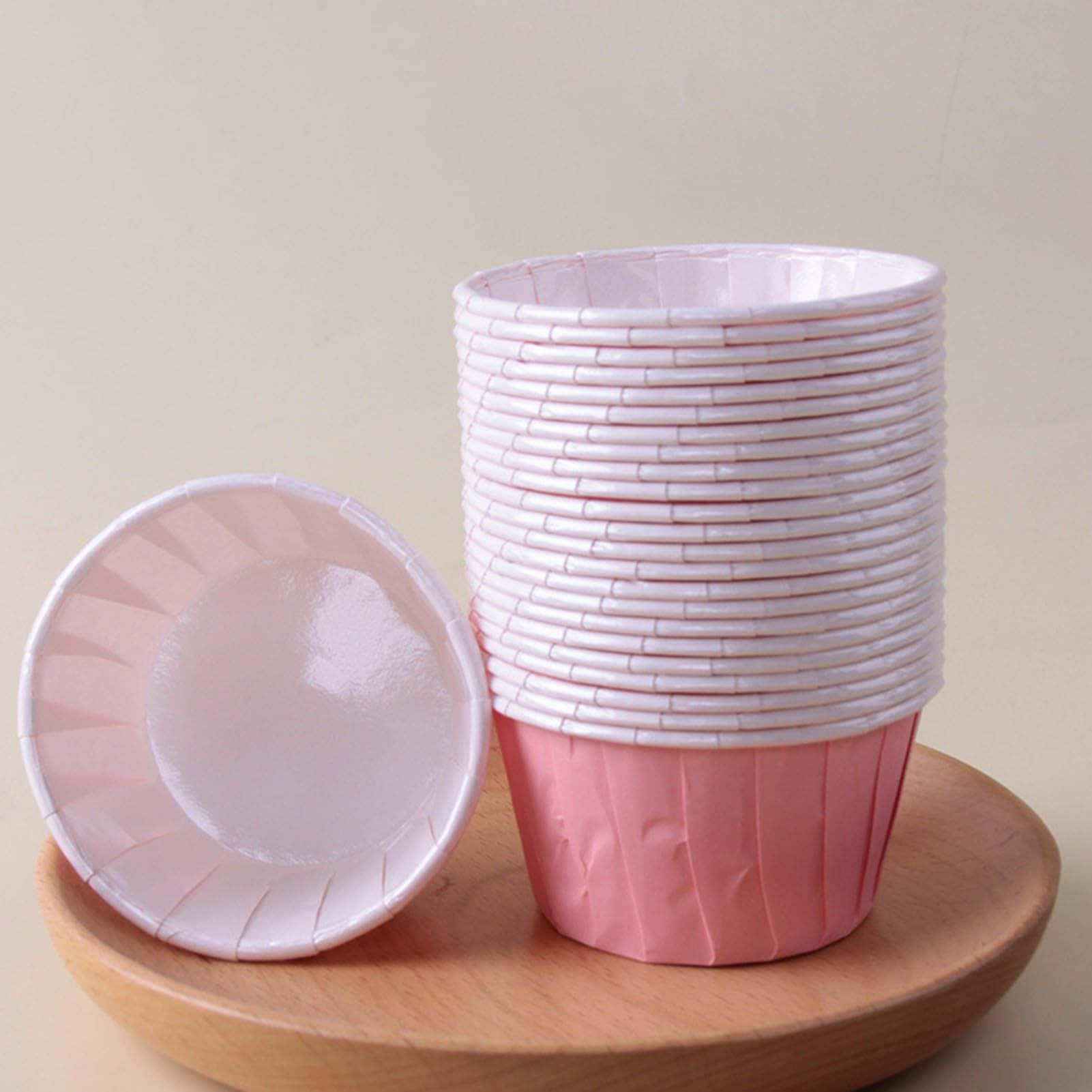 Greaseproof Cupcake Liners 50pcs Cake Cup Liners Greaseproof Paper Waterproof view 3
