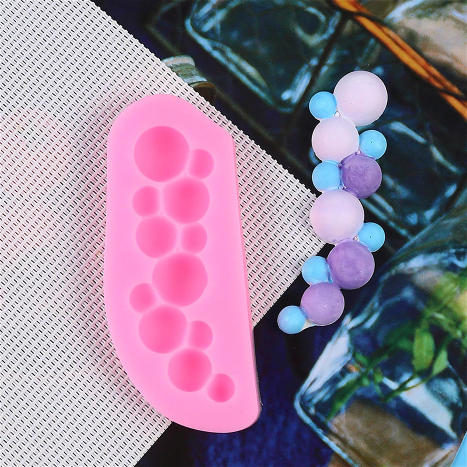 Semicircular Bubble Silicone Mold Cakes Pastry Decor Baking Mold For Making view 5