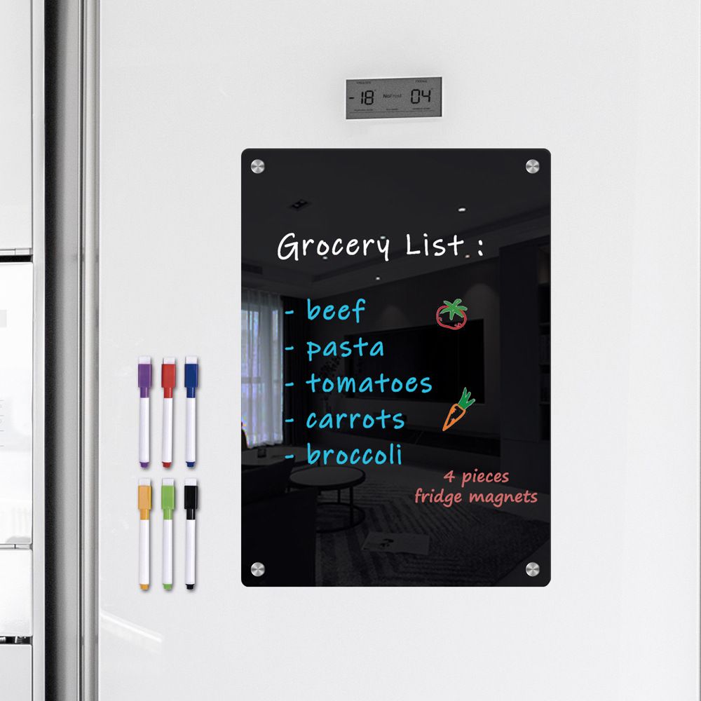 Magnetic Calendar Chalkboard Fridge Weekly Planner Calendar for Kitchen view 2