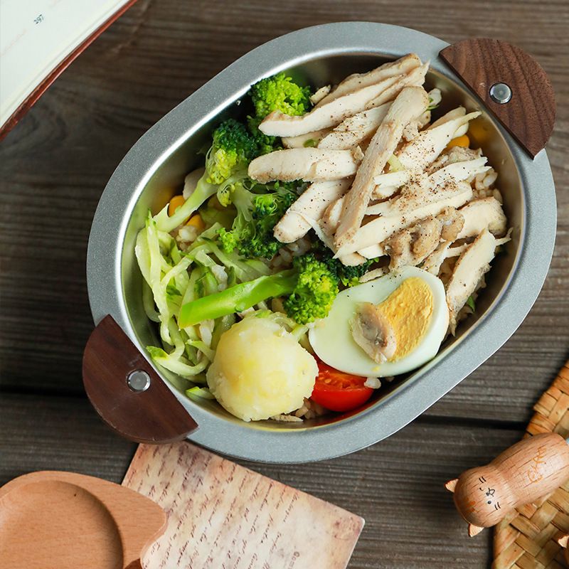 Stainless Steel Bowl - Camp Bowl with Handles view 2