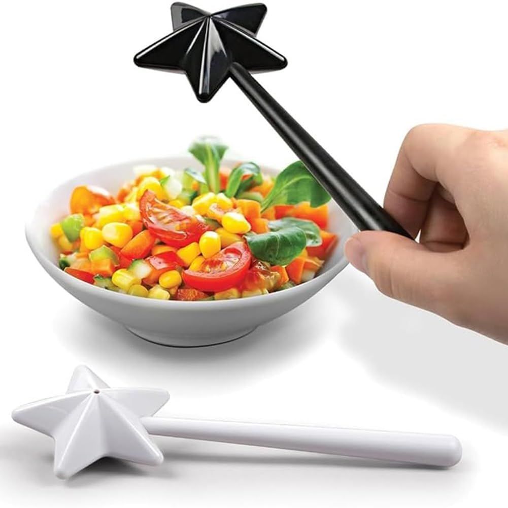 Two-Pack, Halloween, Christmas Kitchen Accessories(black&white)Salt and pepper view 4