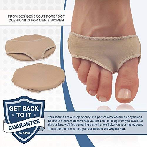 Gel Forefoot Cushion, Anti-pain Foot Insoles, Anti Grinding Metatarsal Ball of view 2