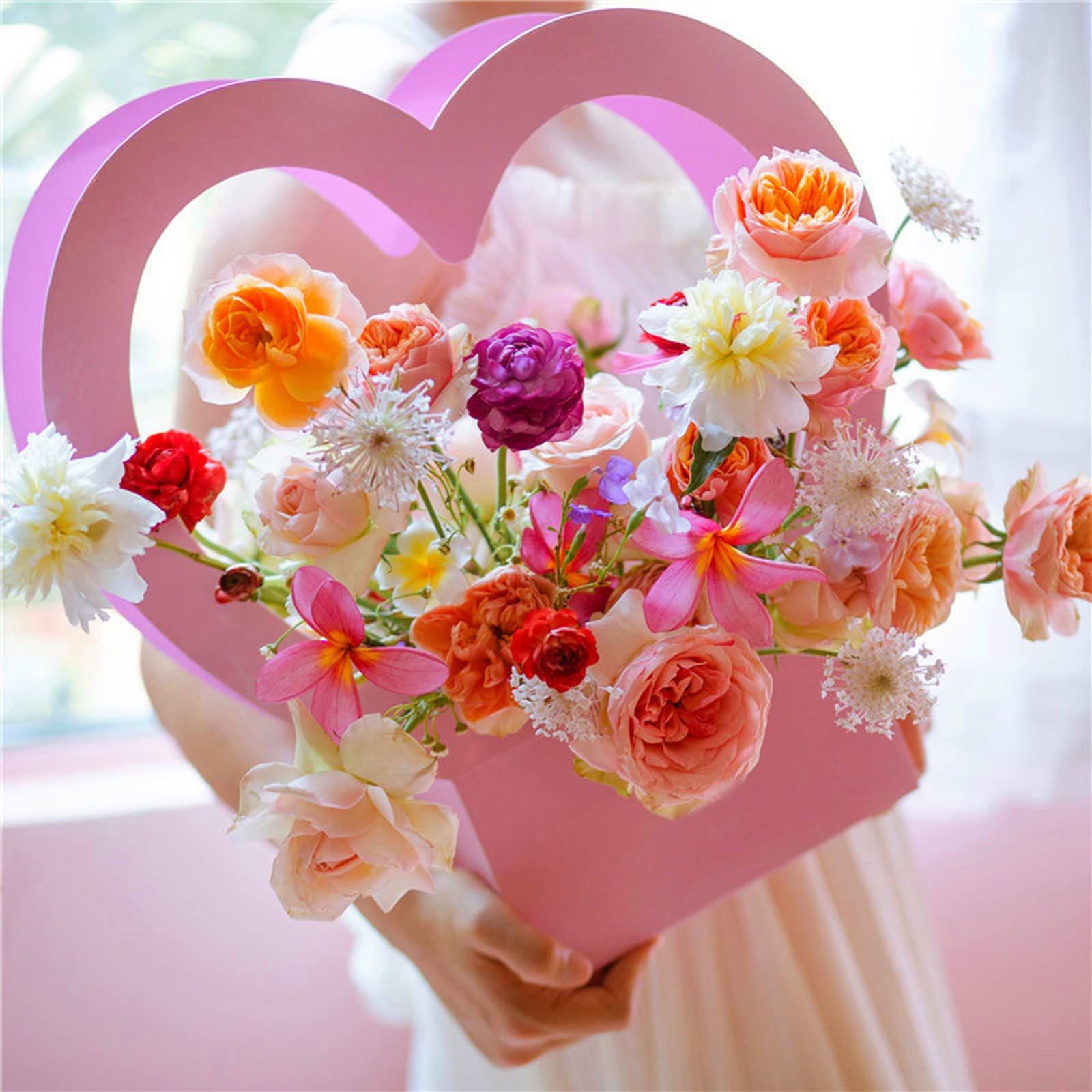 Portable Waterproof Flower Arranging Bag Box Bouquet Wrapping Paper Birthday view 4