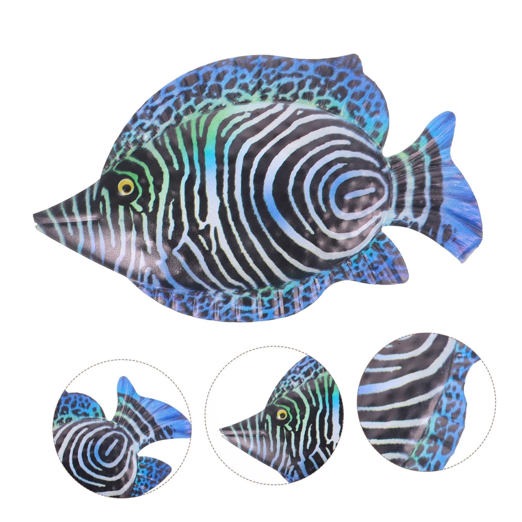 Hanging Metal Fish Figurine Sea Life Sculpture Decoraciones Decor Animal view 3
