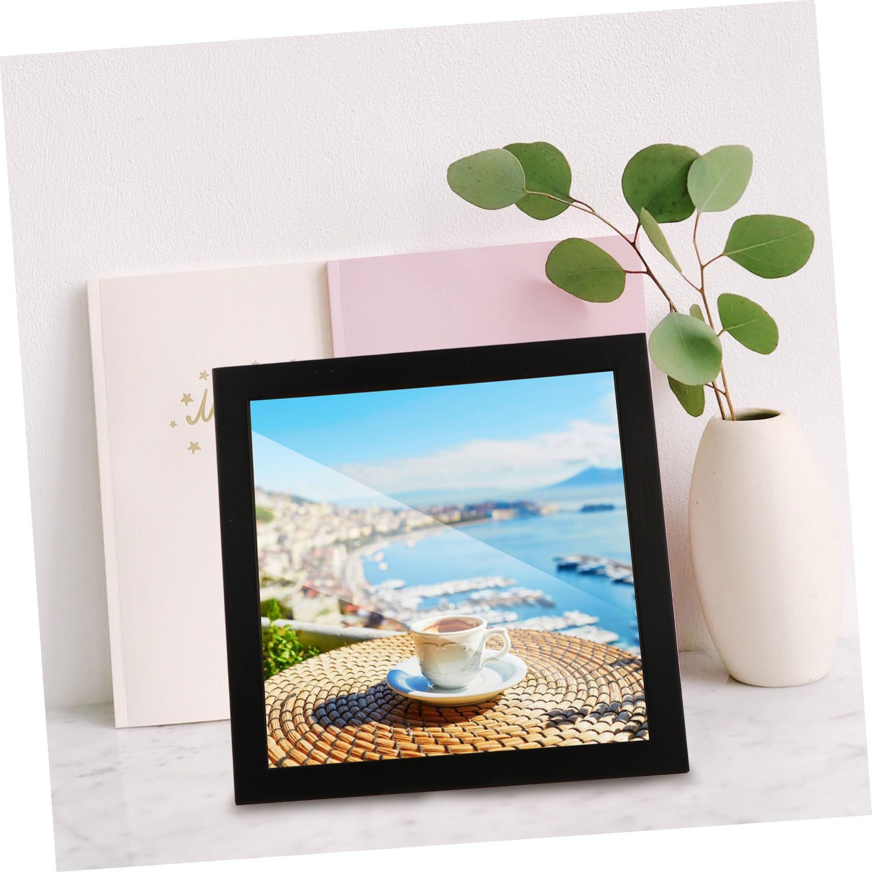 Garneck Picture Frames Photo Frame Wooden Frame Office Square Decor Solid Wood view 3