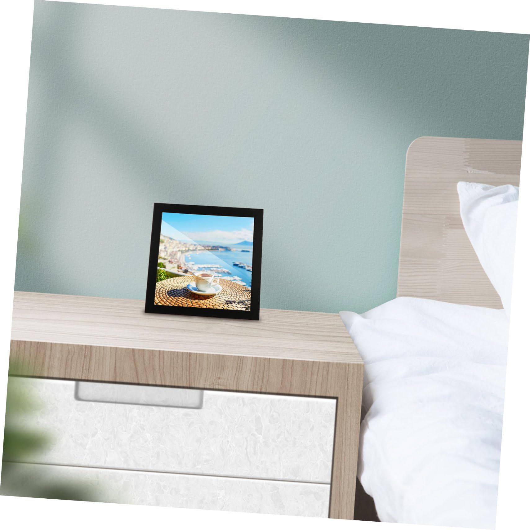 Garneck Picture Frames Photo Frame Wooden Frame Office Square Decor Solid Wood view 4
