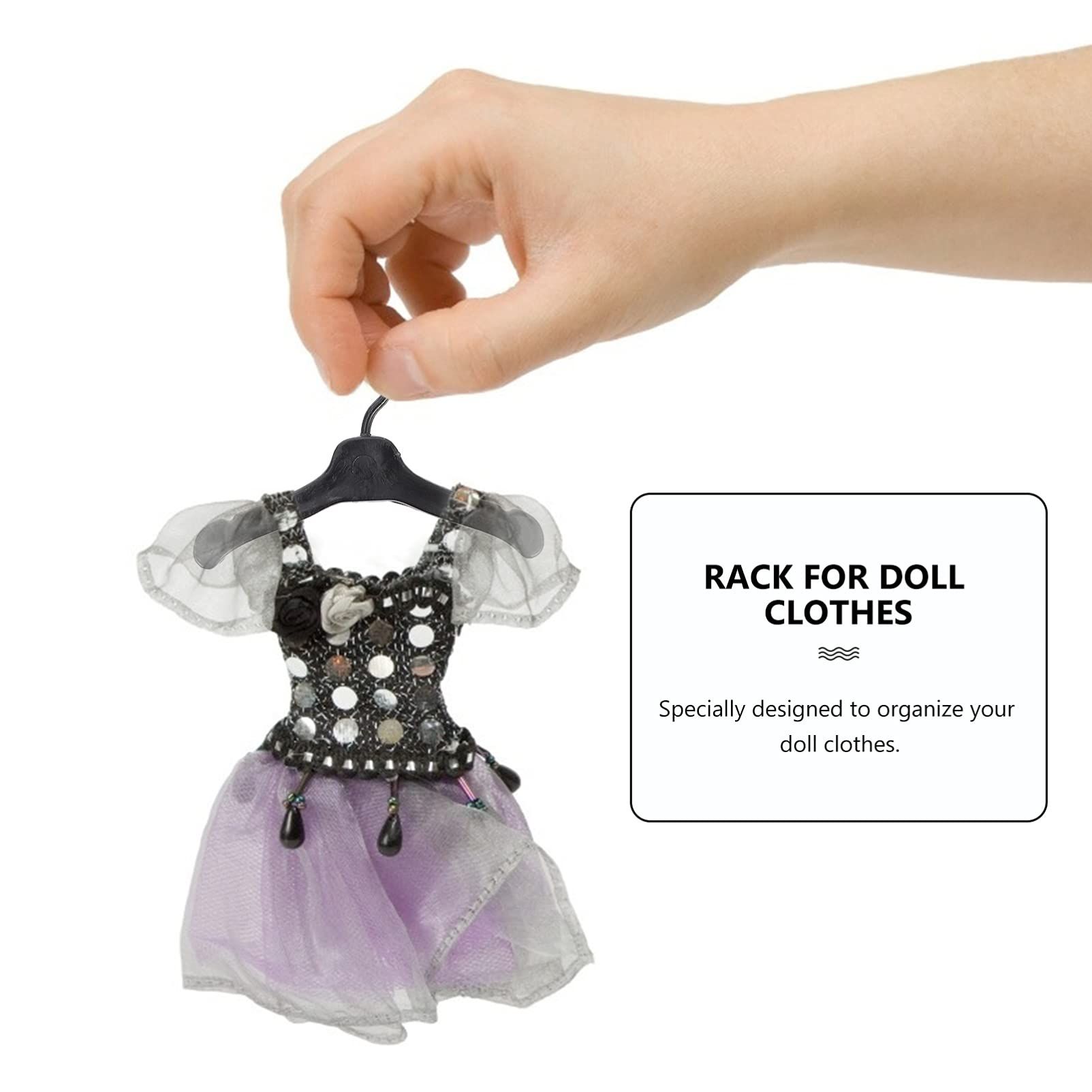 Doll Hanger Miniature Closet Hanger Doll Closet Hanger Doll Coat Hangers view 2