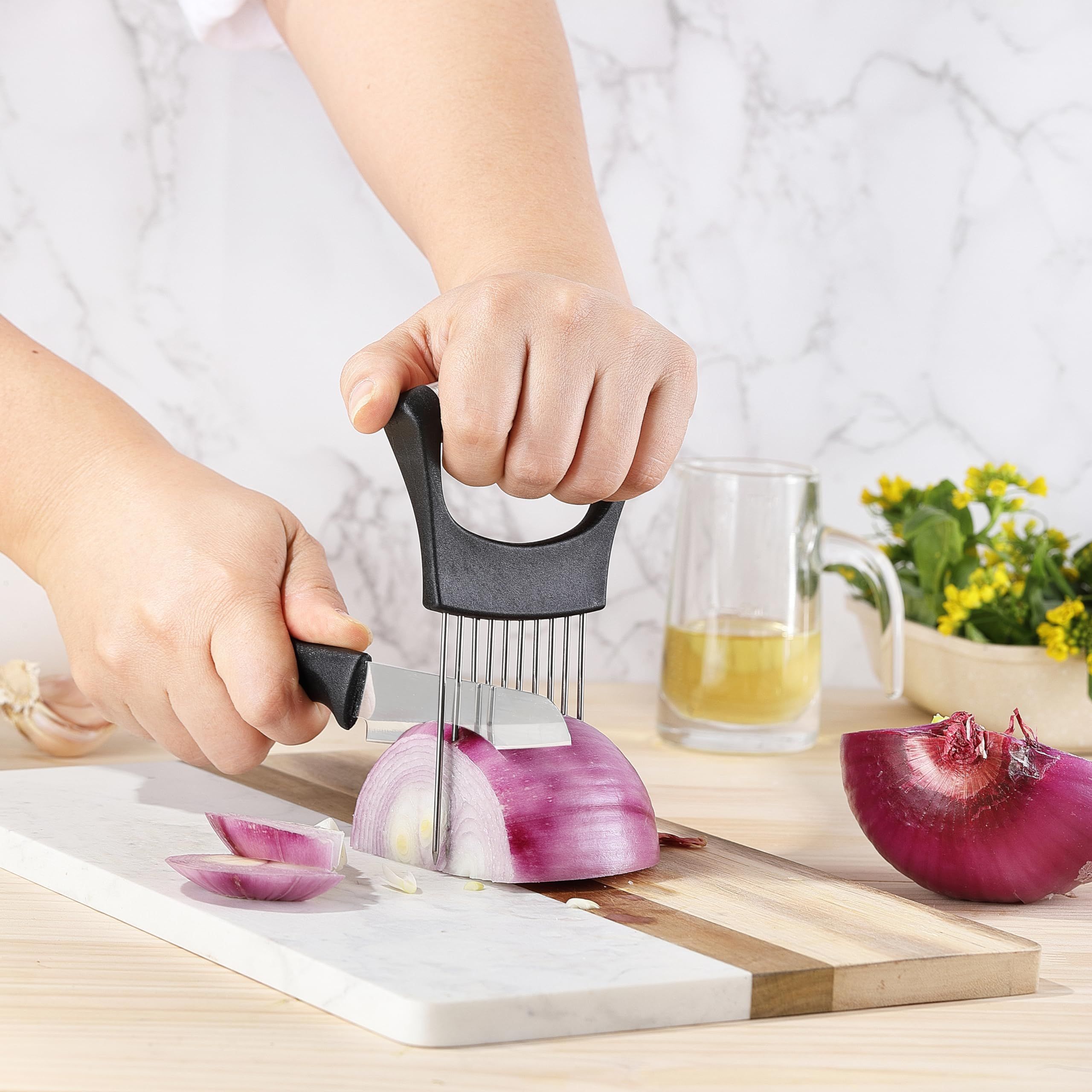 Stainless Steel Onion Slice Holder view 3