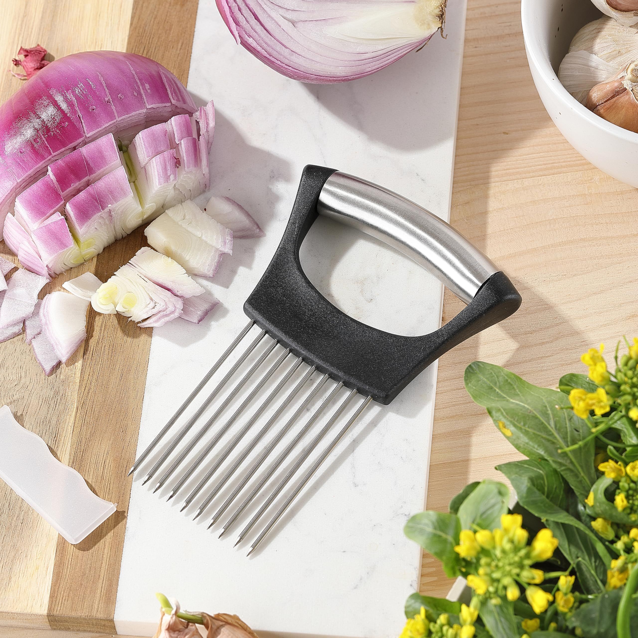 Stainless Steel Onion Slice Holder view 5