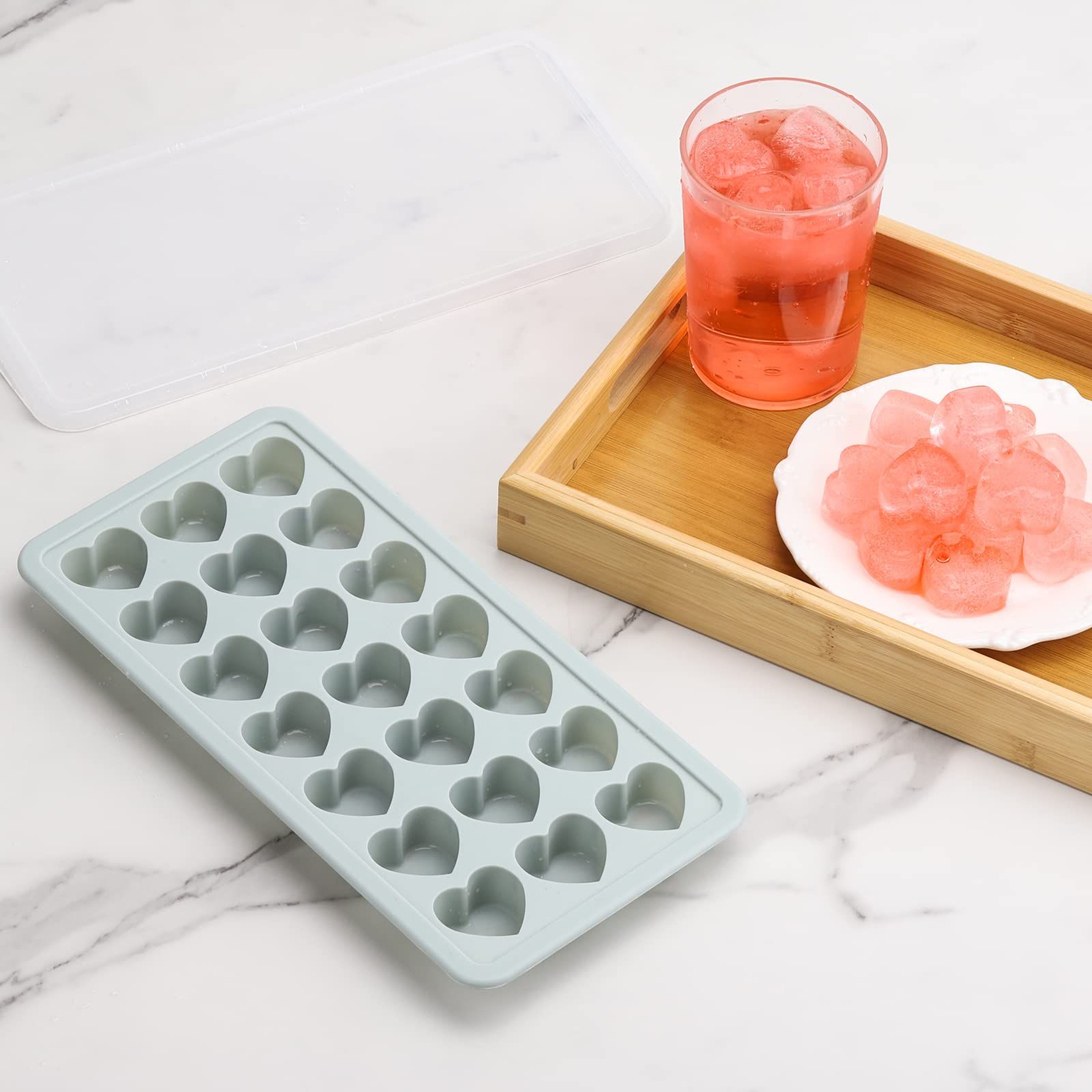 Heart Shaped Ice Cube Trays with Lid view 4
