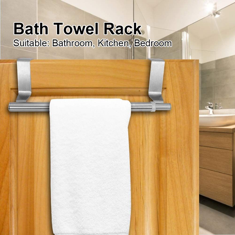 Stainless Steel Over Towel Rail Retractable Over Towel Rack Bar Bedroom Towel view 2