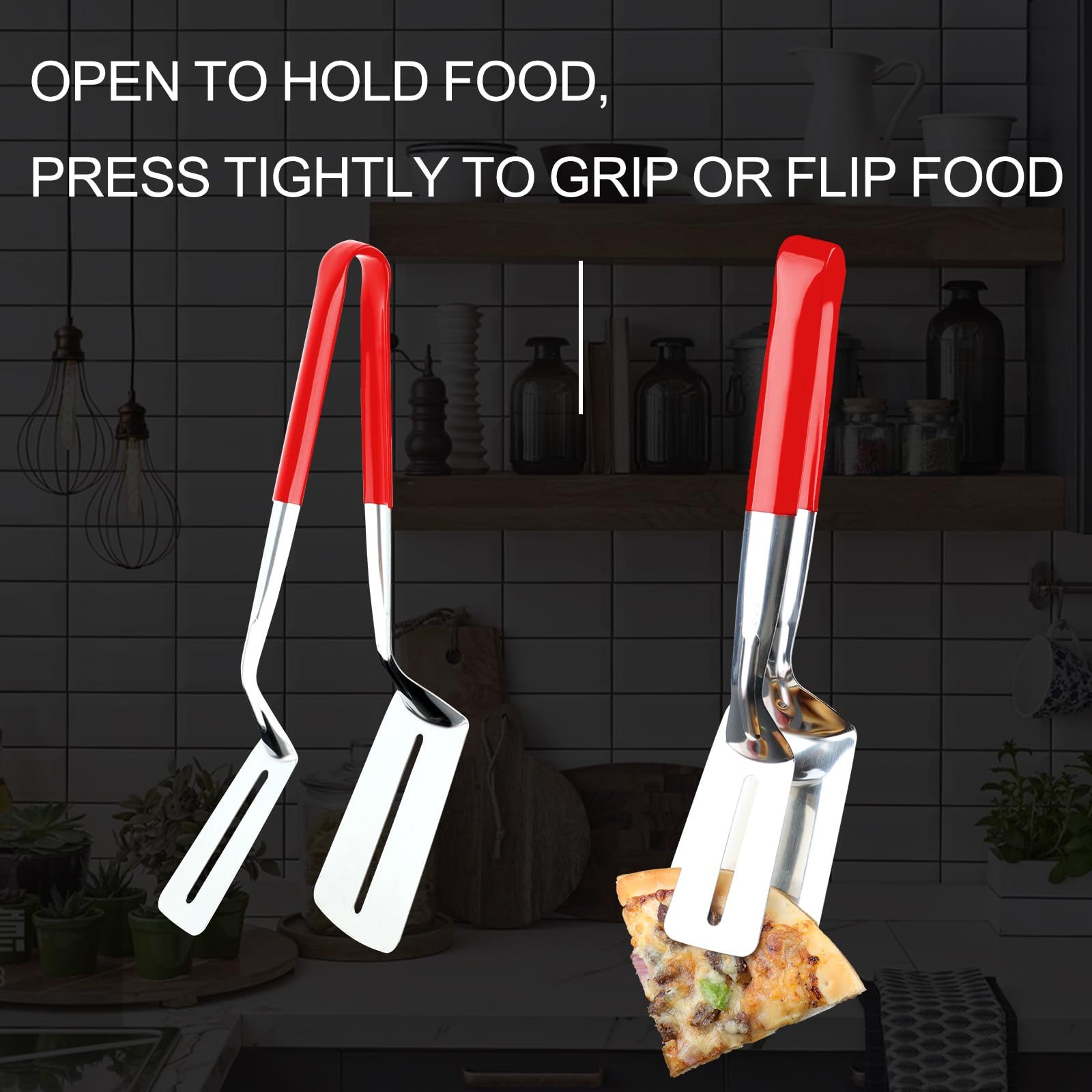 Spatula Tongs for Flipping view 3