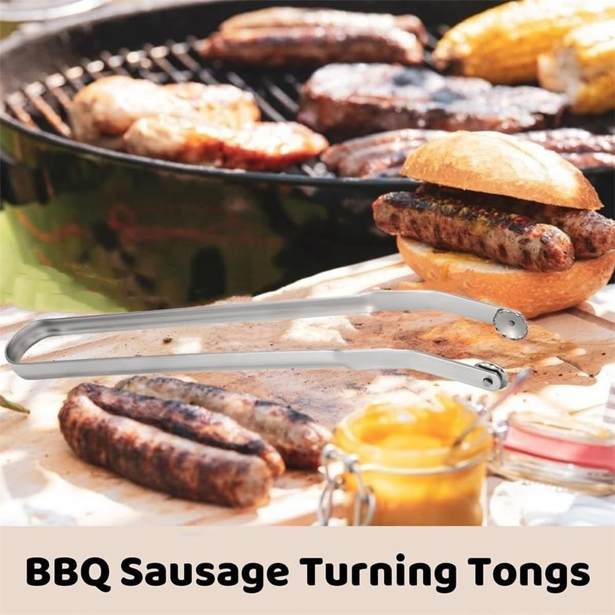 BBQ Sausage Turning Tongs view 3