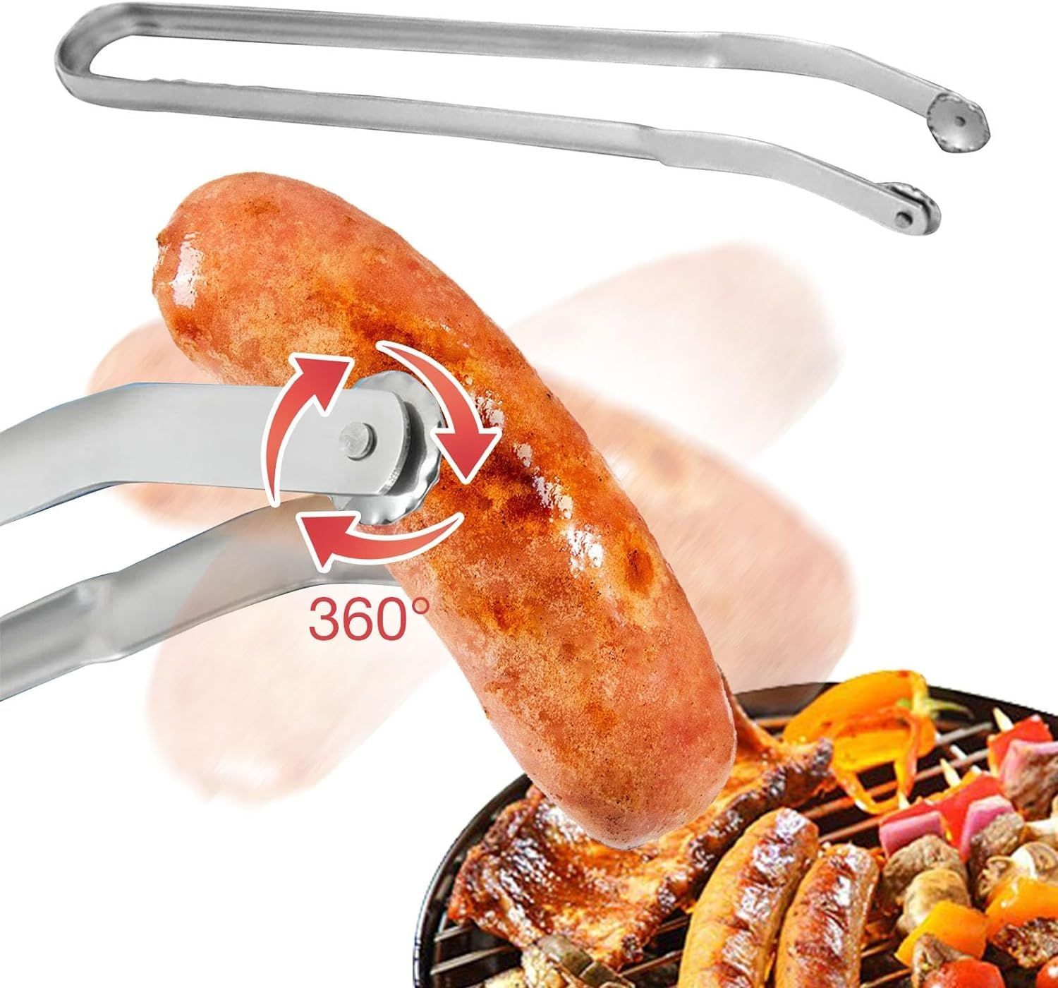 BBQ Sausage Turning Tongs view 5
