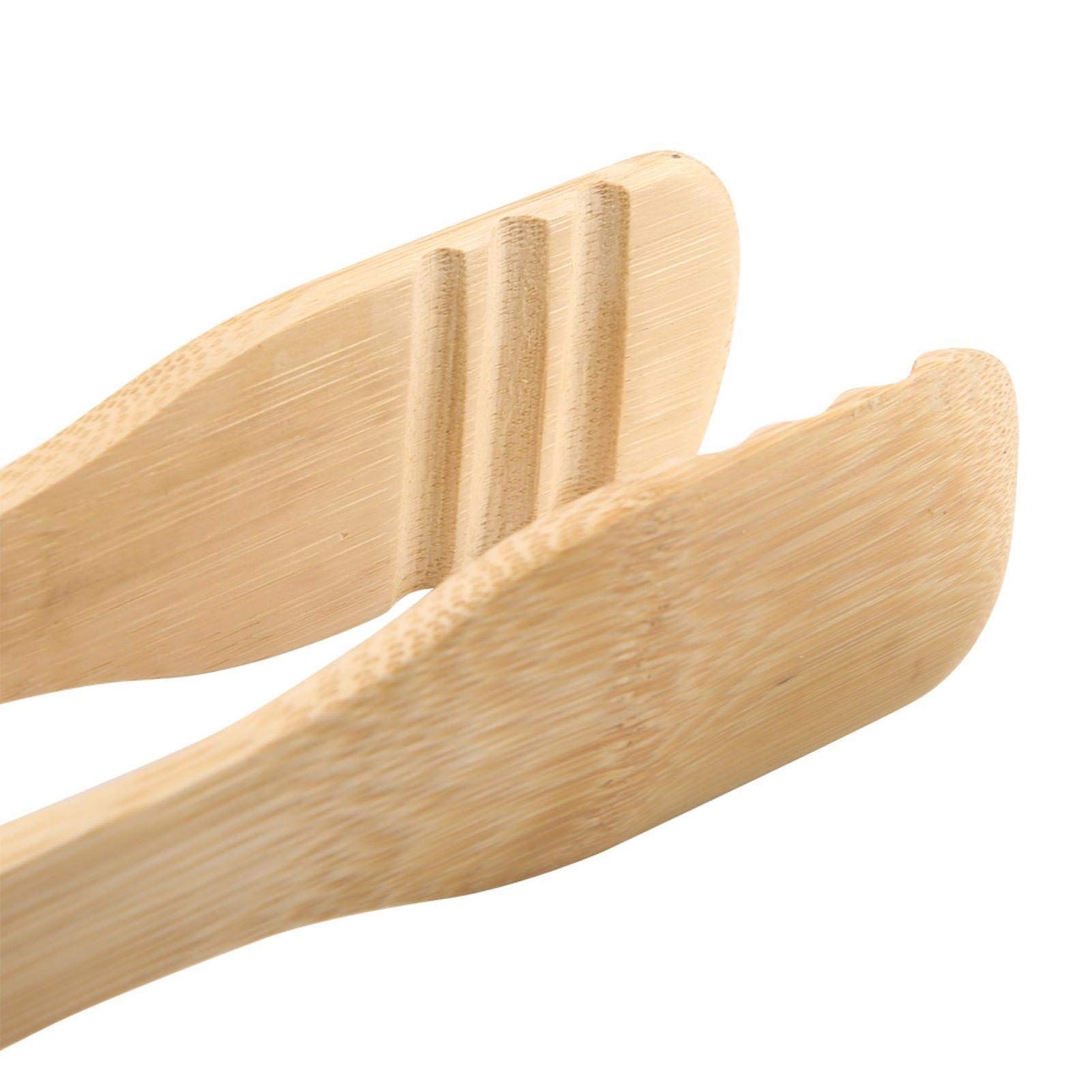 Reusable Kitchen Tongs,Barbecue Tongs, BBQ Clip Heat Resistant Wooden With view 2