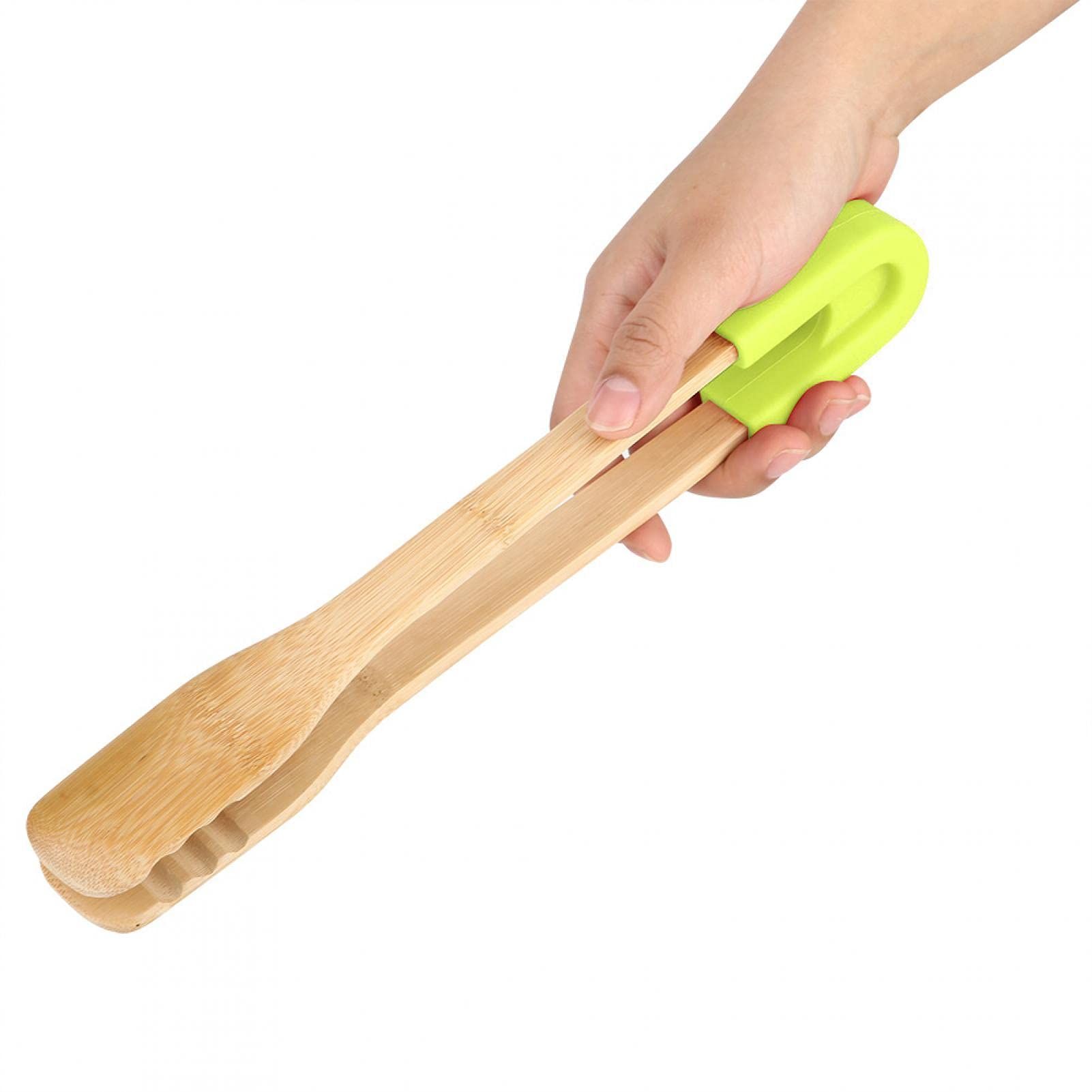 Reusable Kitchen Tongs,Barbecue Tongs, BBQ Clip Heat Resistant Wooden With view 5