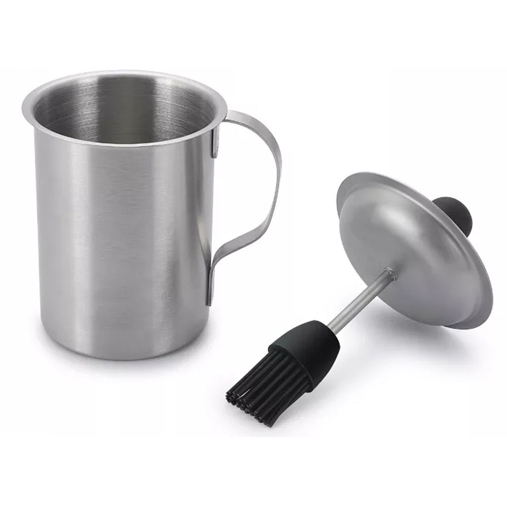 BBQ Basting Pot with 1 Basting Brush view 3