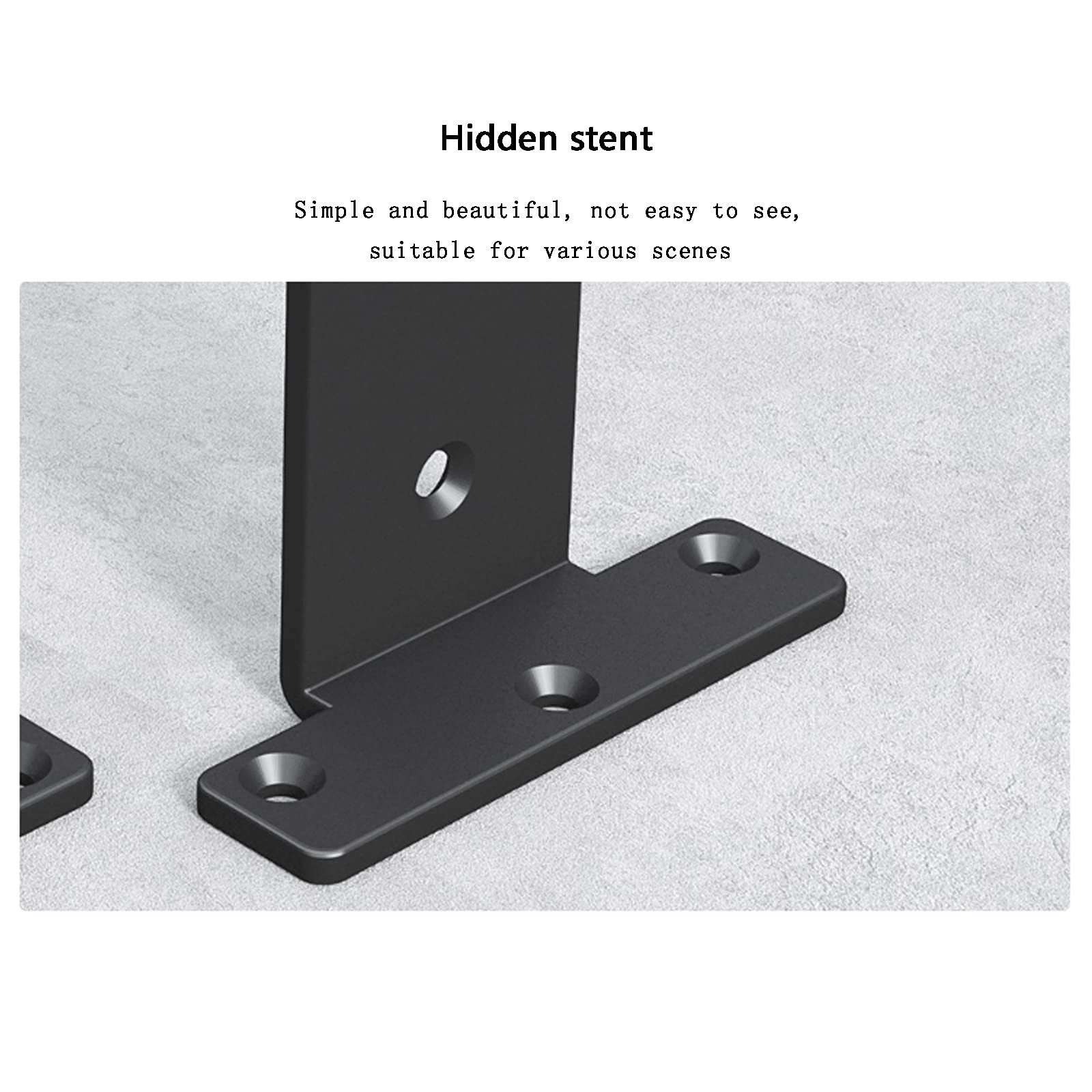 Floating Shelf Bracket,Heavy Duty Metal Shelf Bracket,Hanging Hidden Shelf view 5
