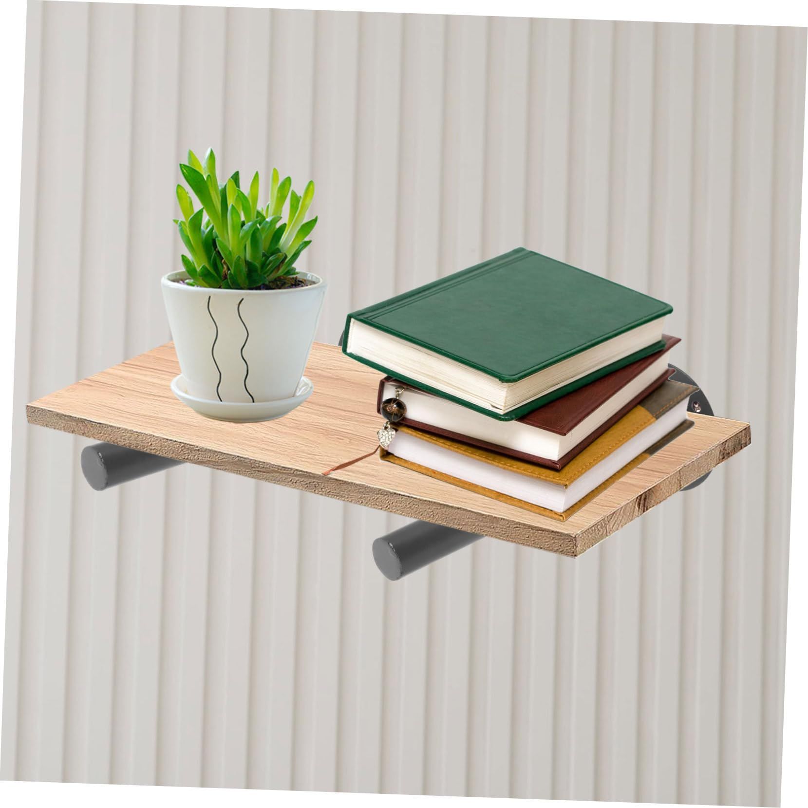 Wrought Iron Wall-Mounted Heavy Duty Wall Shelves Shelves Wall Hanging view 5