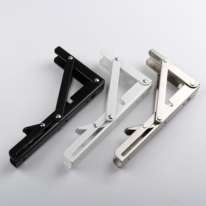 Folding Shelf Brackets - Heavy Duty Stainless Steel Collapsible Shelf Bracket view 2
