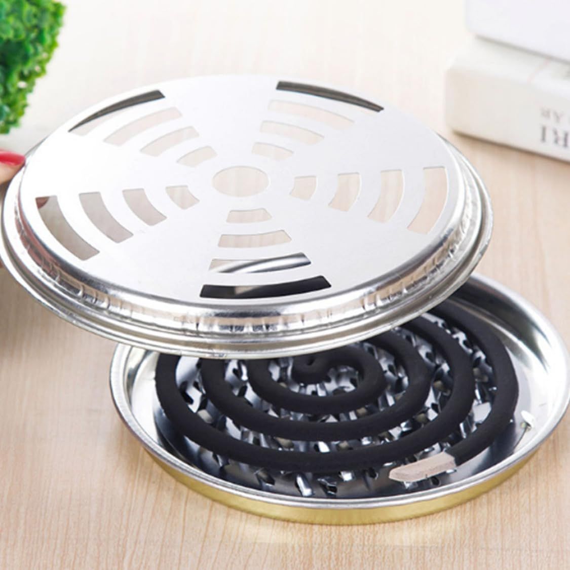 Mosquito Coil Holders, Sandalwood Coil Holder Mosquito Coil Incense Burner view 3