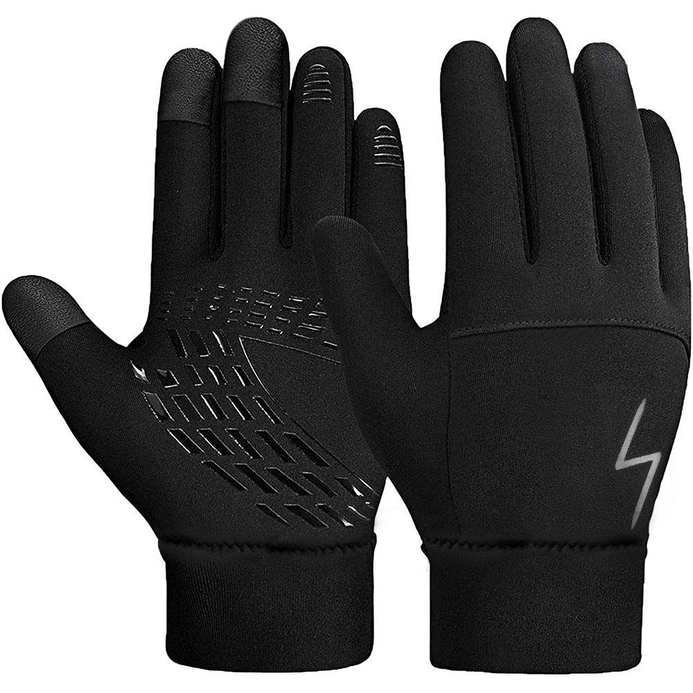 Kids Winter Gloves Back Water Repellent Touchscreen Warm Fleece Anti-Slip for