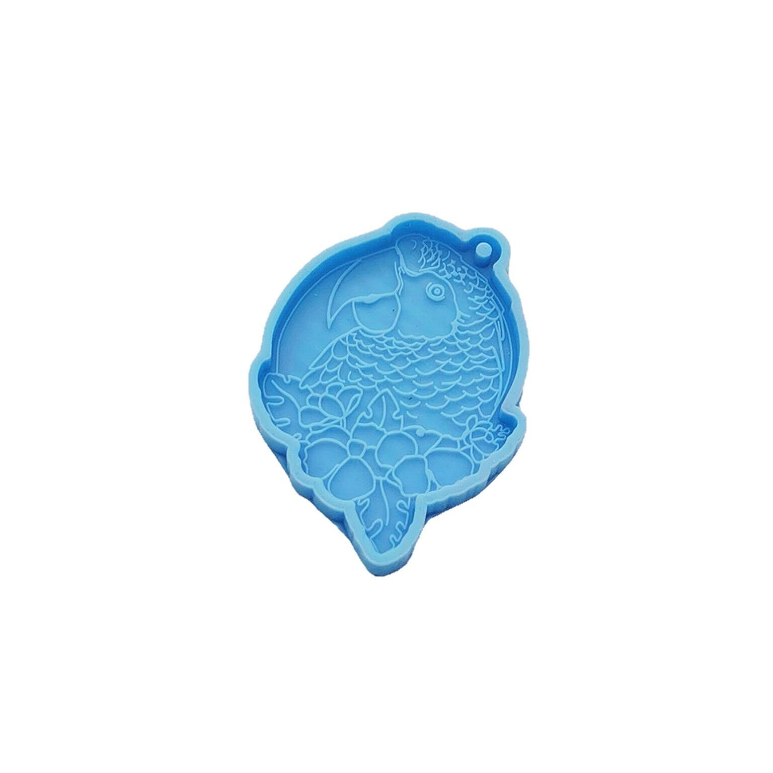 2pcs Keychain Resin Silicone Molds with for Key Chain Lovely Parrot Shape Mold view 4