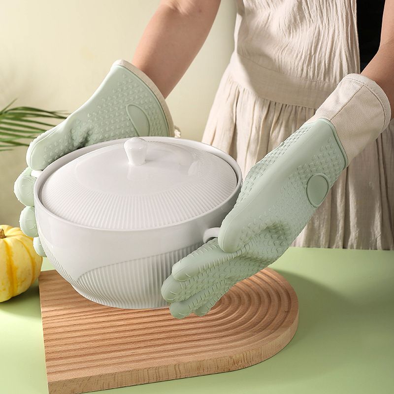 KITCHEN PERFECTION Silicone Smoker Oven Gloves -Extreme Heat Resistant BBQ view 5
