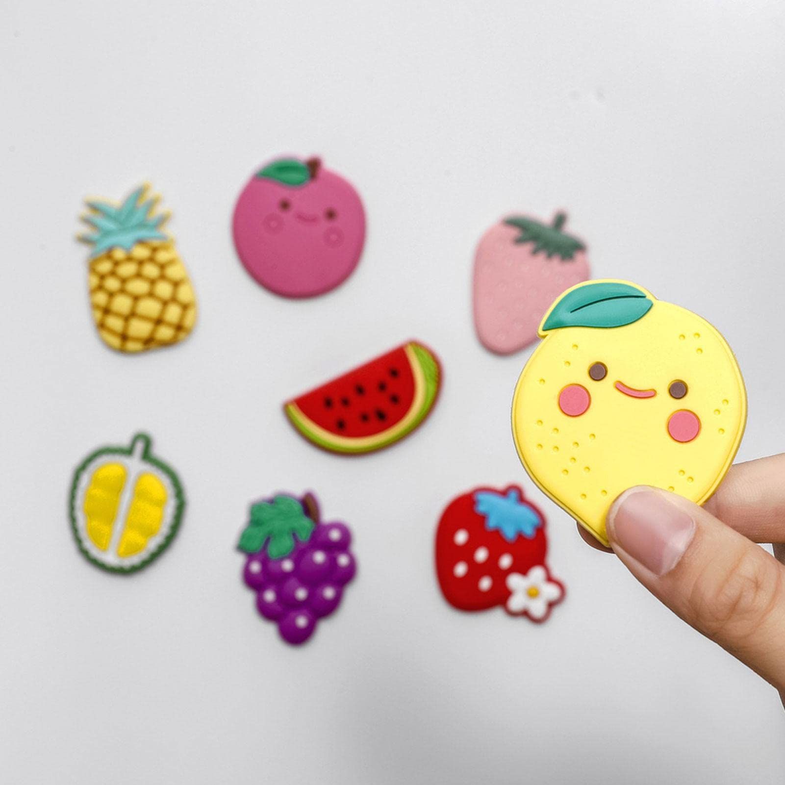 Strong Fridge Magnets, Magnetic Refrigerator Sticker Cartoon Fruit - 3D view 2