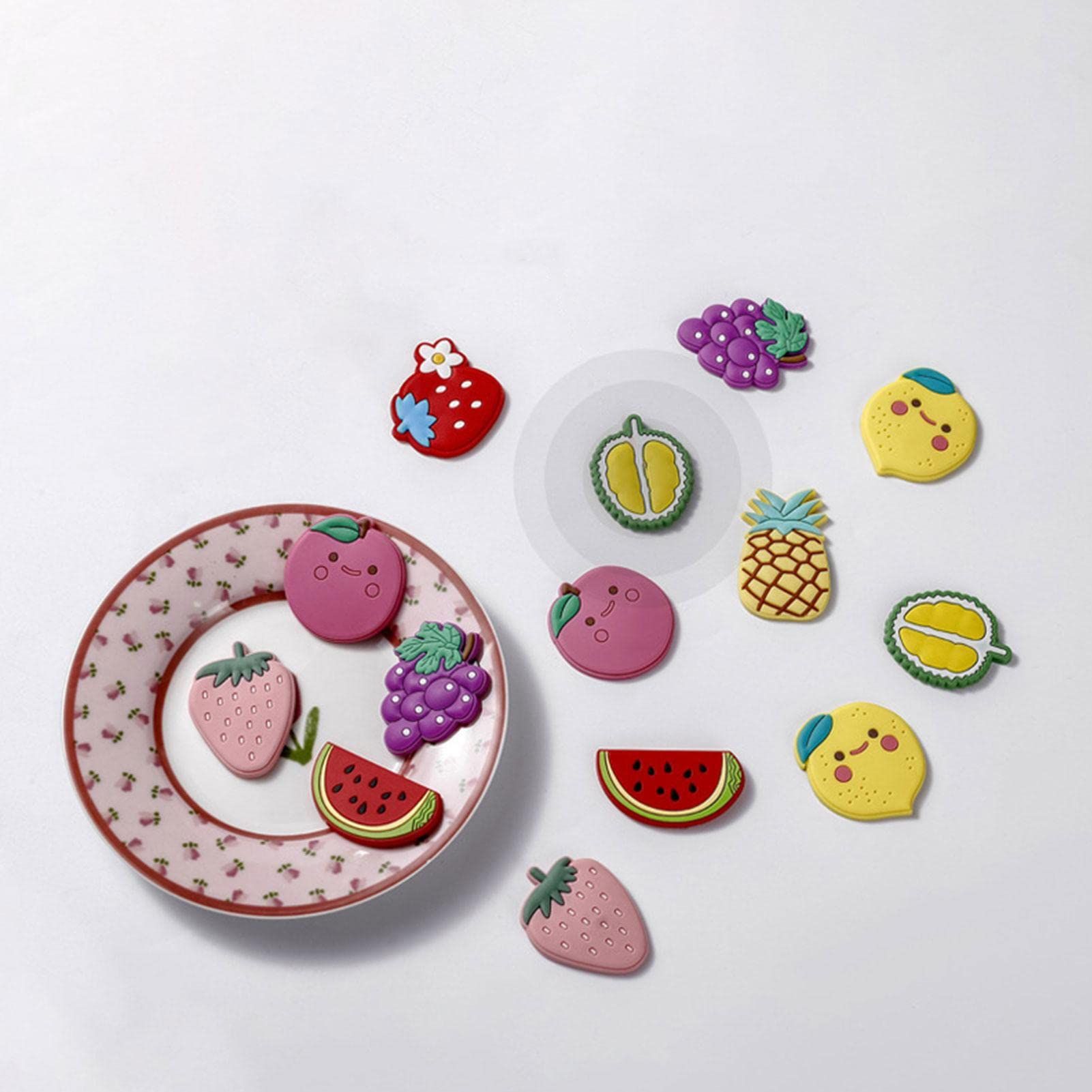 Strong Fridge Magnets, Magnetic Refrigerator Sticker Cartoon Fruit - 3D view 5