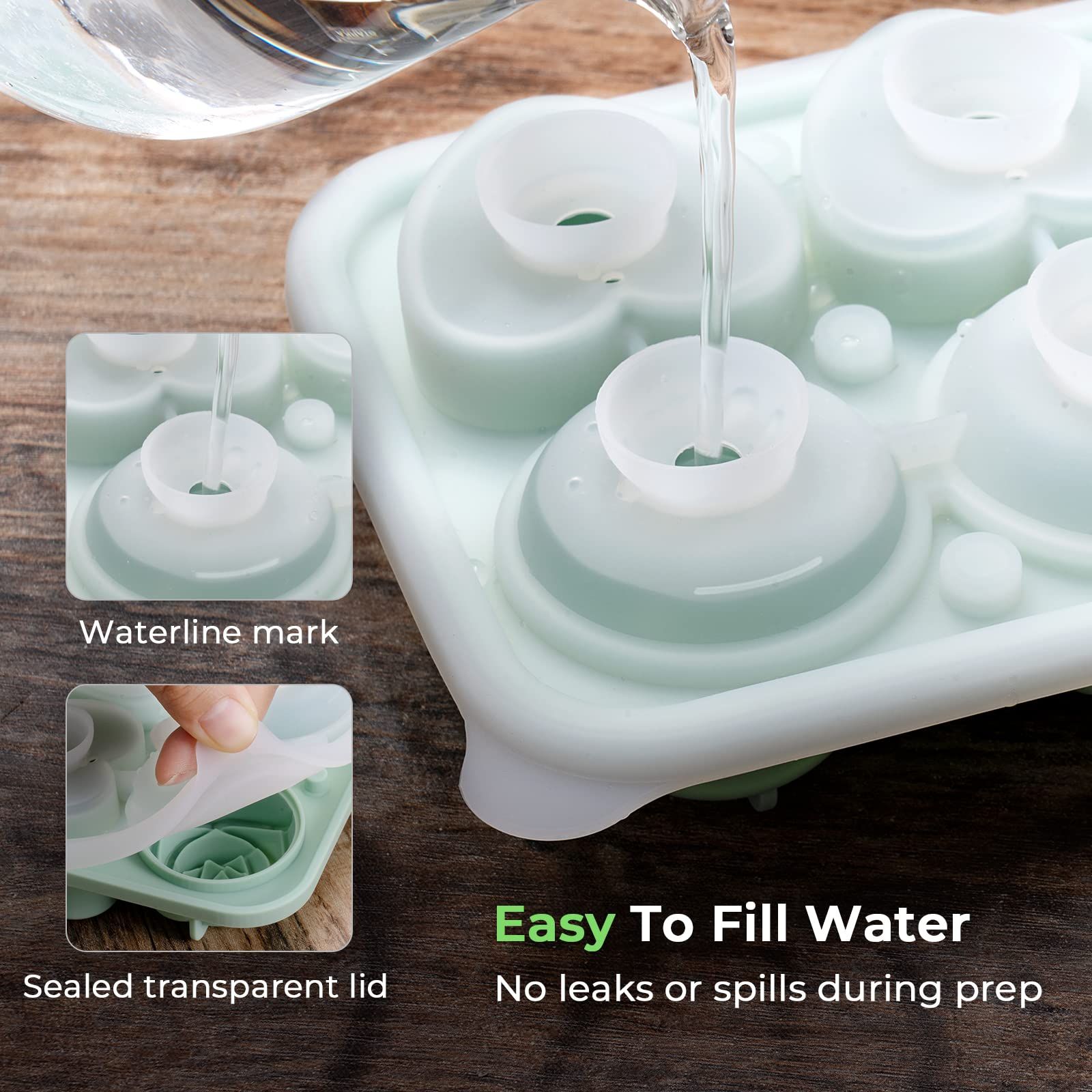3 Rose & 3 Heart Shaped Ice Cube Tray view 5
