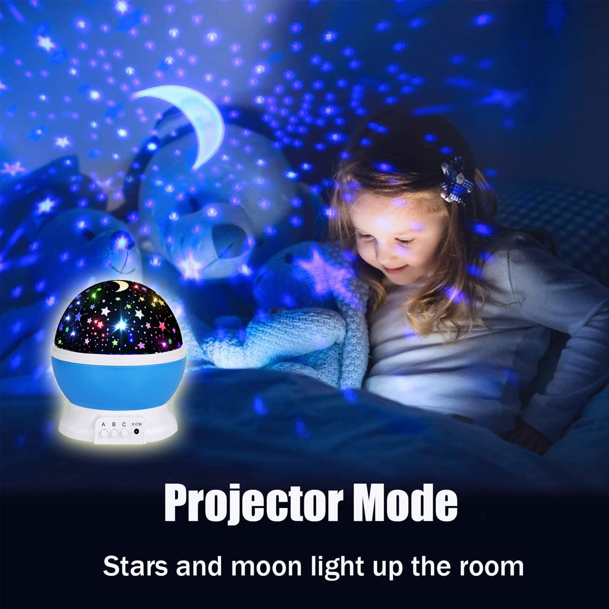 Night Lights for Kids,Star Night Light Projector for Kids Room,Glow in The view 4