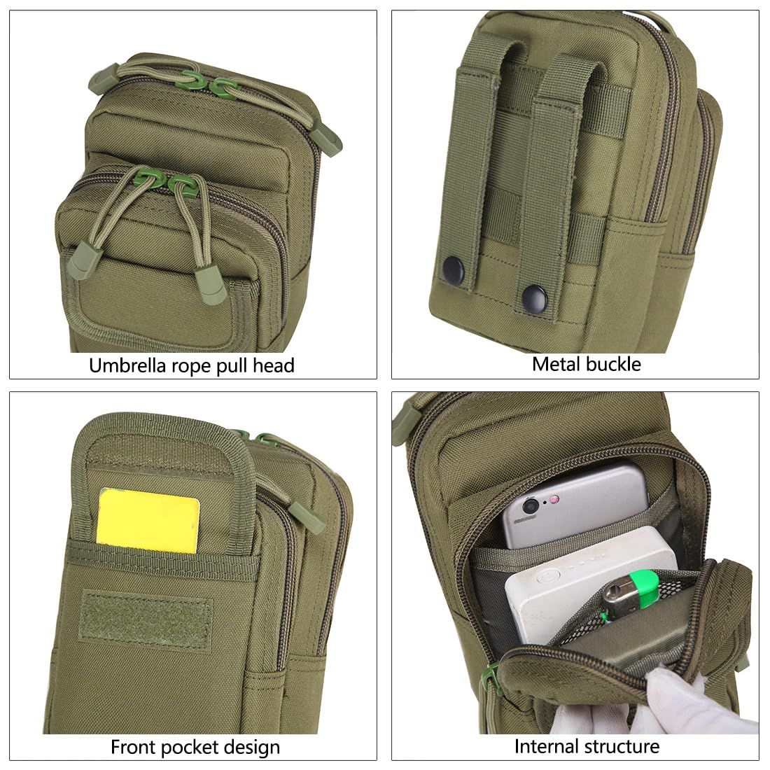 Tactical Pouch Utility Pouches Gadget Organizer Phone Holder Waist Pack view 5