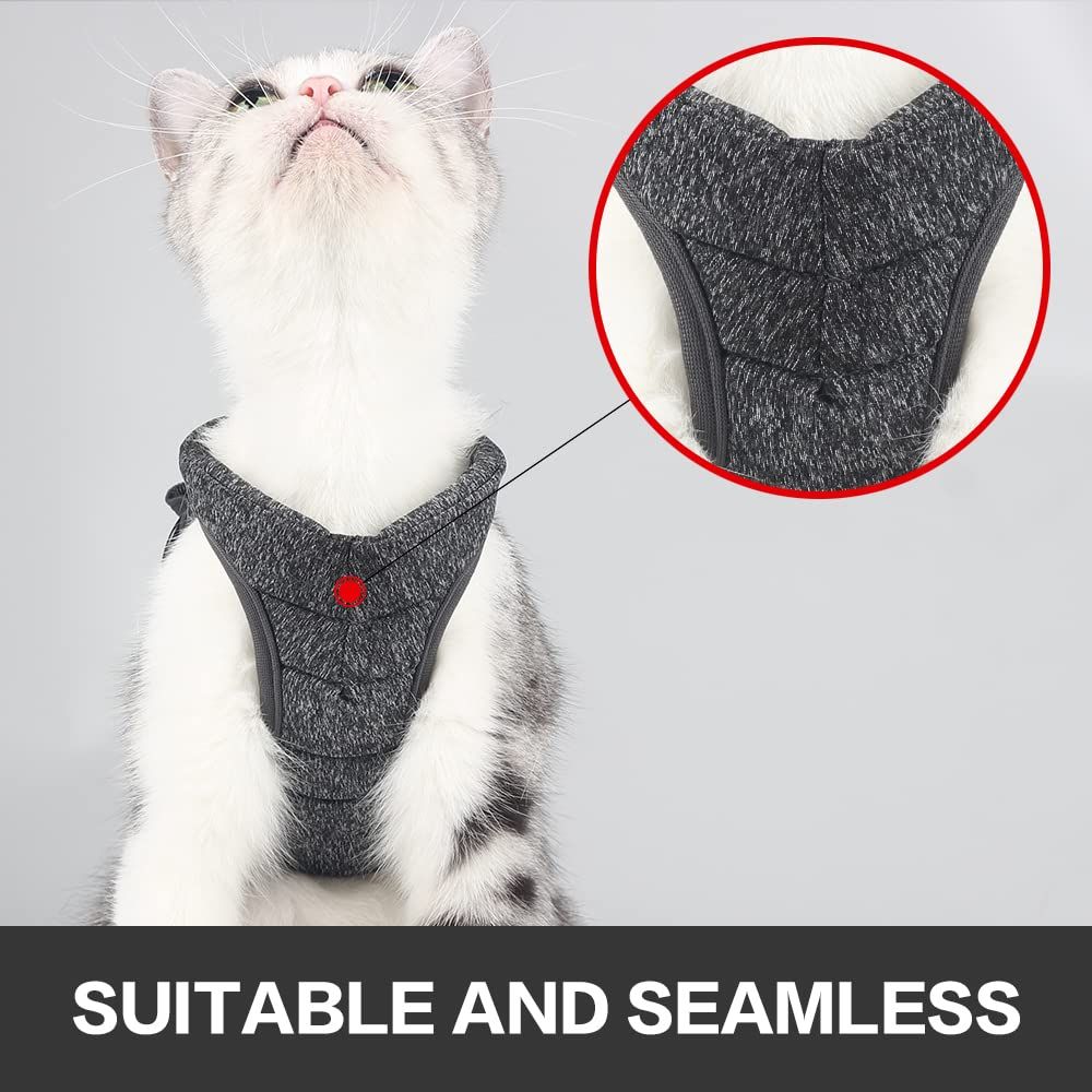 Cat Harness and Leash - Ultra Light Escape Proof Kitten Collar Cat Walking view 4