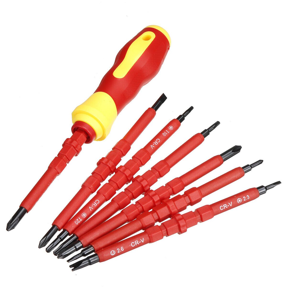 7-in-1 Electrician Multipurpose Multi specification Set Screwdriver Dual view 2