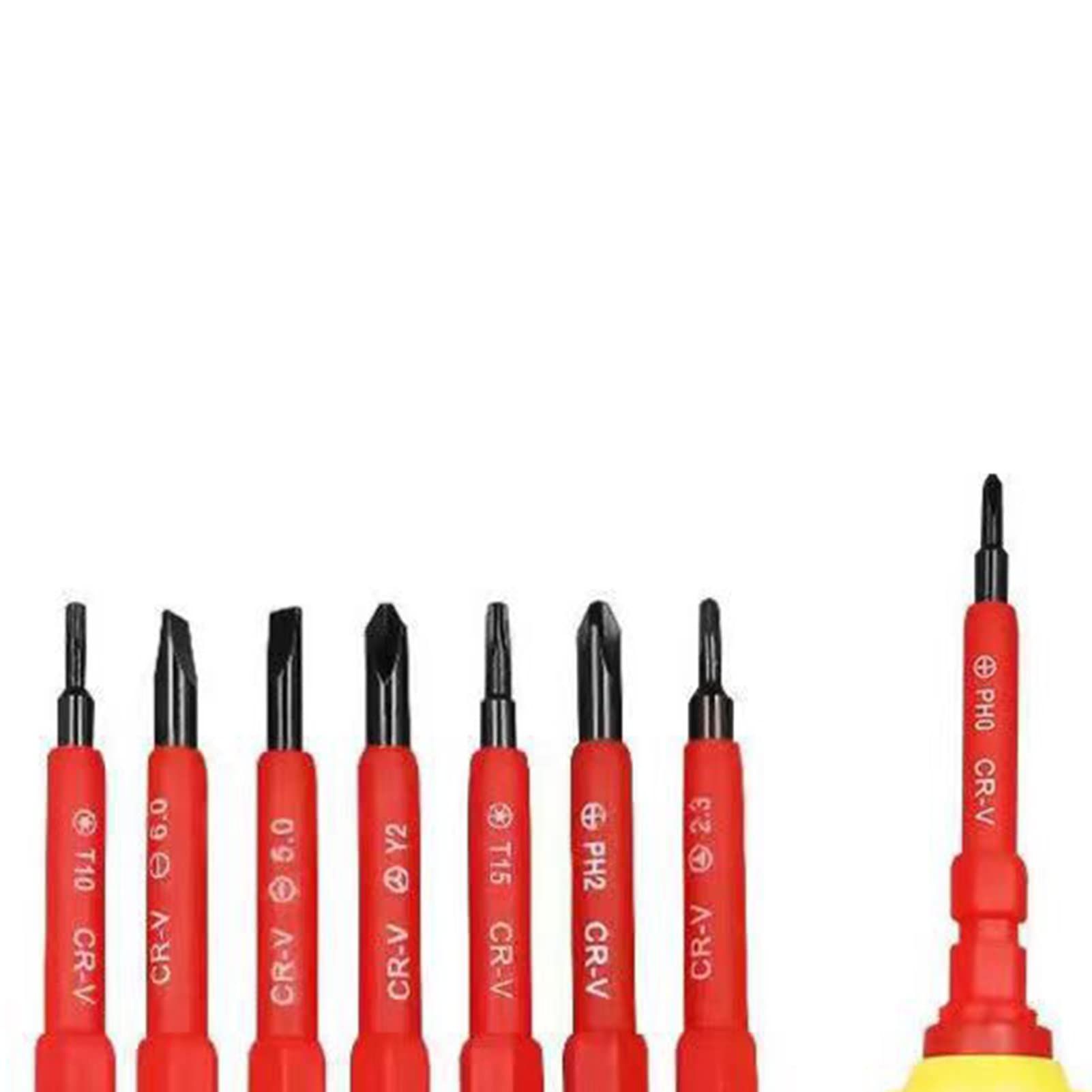 7-in-1 Electrician Multipurpose Multi specification Set Screwdriver Dual view 5