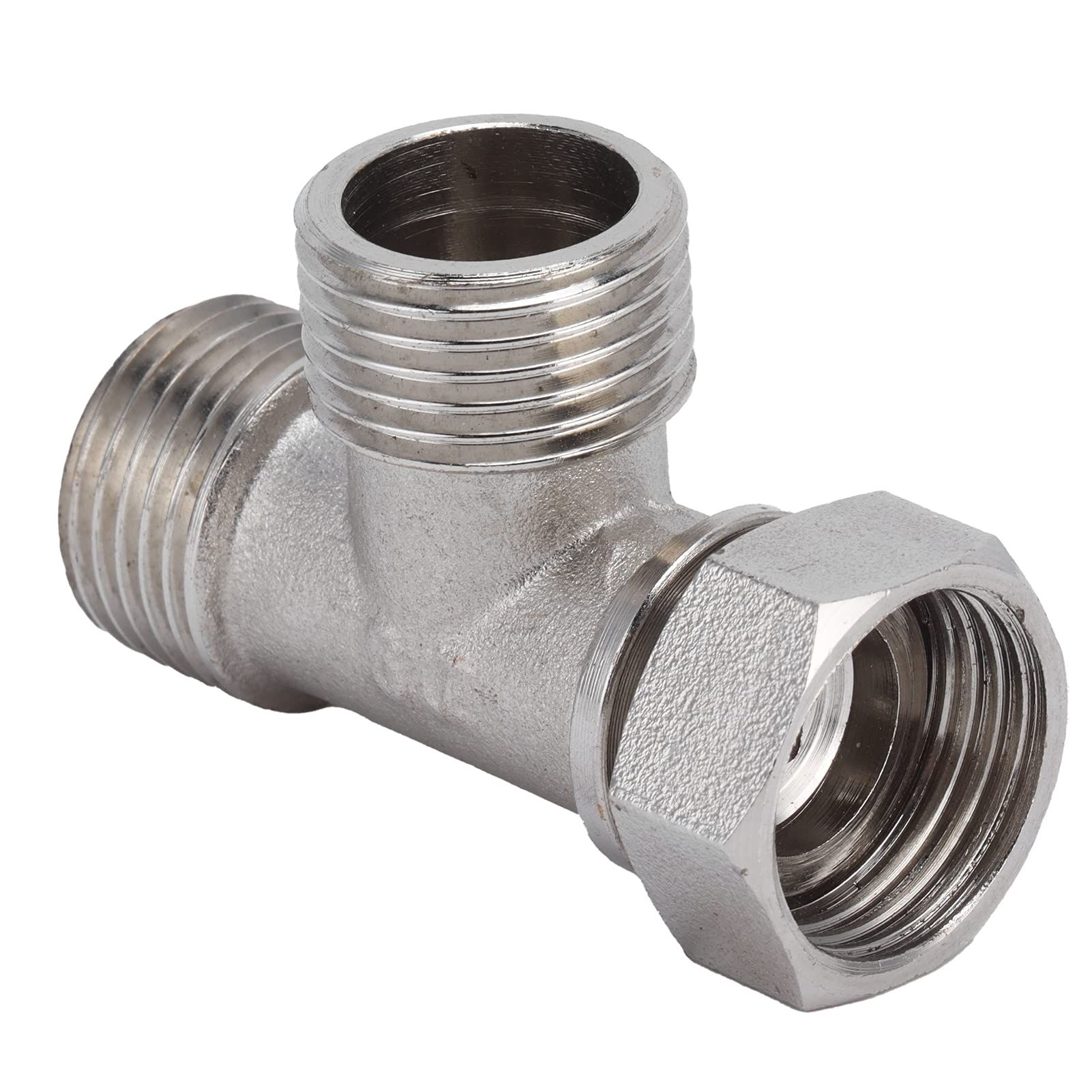 7/8 Brass T Adapter Shower Head 3 Way Tee Connector Valve for Toilet Shower view 4
