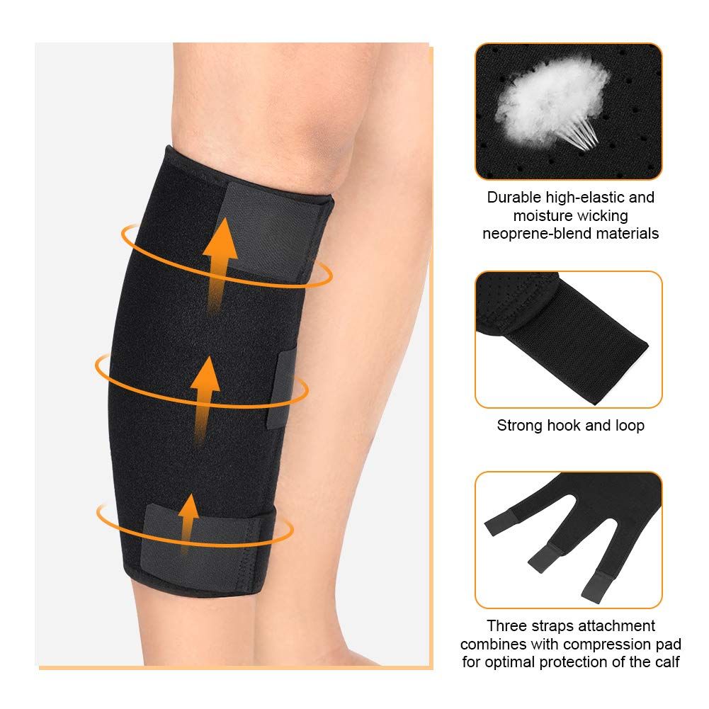 Thigh Brace - Hamstring Quad Wrap - Adjustable Compression Sleeve Support for view 4