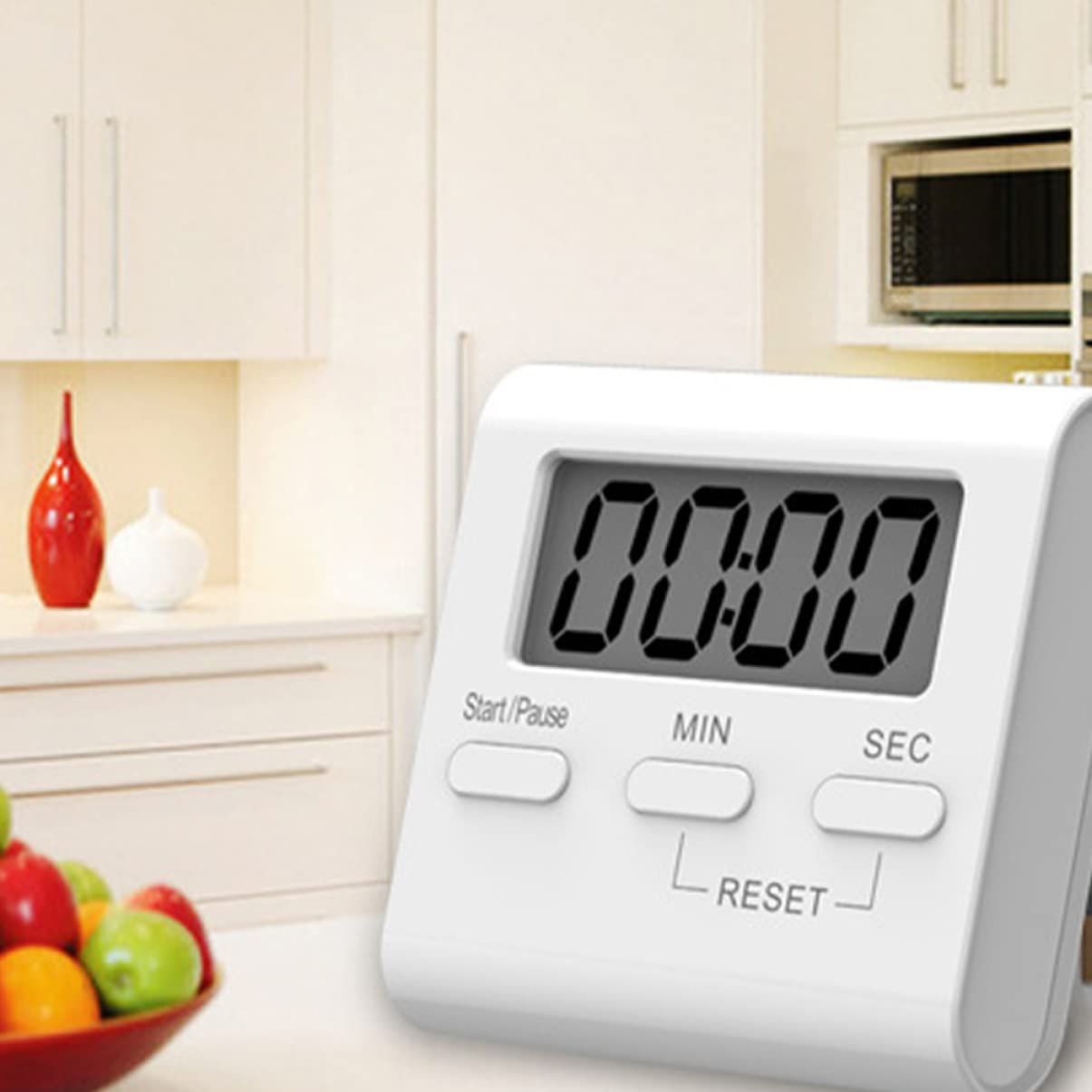 Digital Mini Square Magnetic Kitchen Timer -99 Minutes 59 Seconds Simple view 5