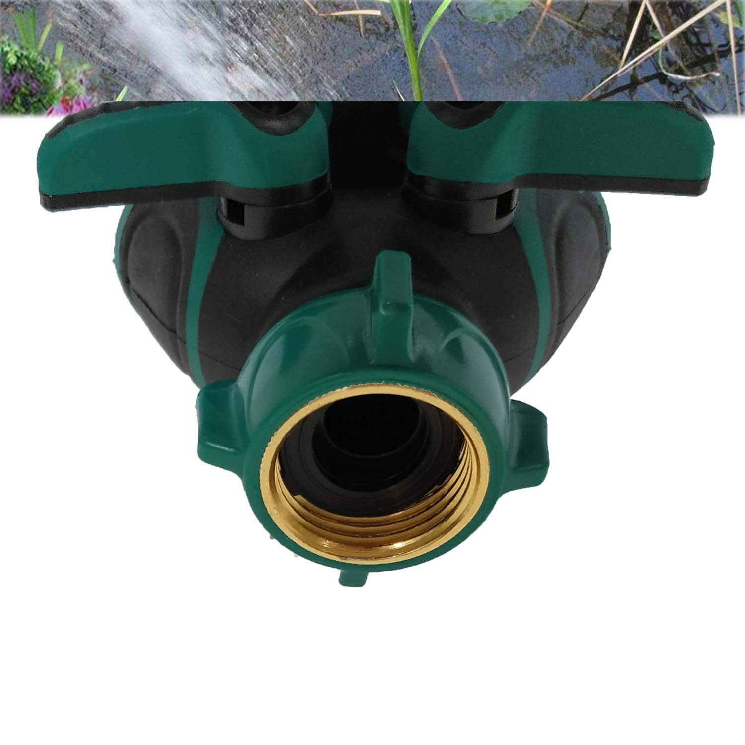 3/4” Garden Hose Connector with Comfortable Rubberized Grip for Outdoor Faucet view 2