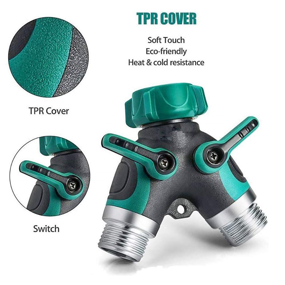 3/4” Garden Hose Connector with Comfortable Rubberized Grip for Outdoor Faucet view 5