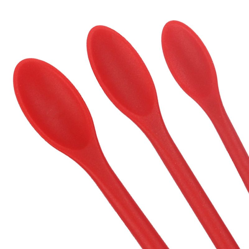 3PCS Set Silicone Spatula Soft Flexible Portable Long Handle Small Scraper