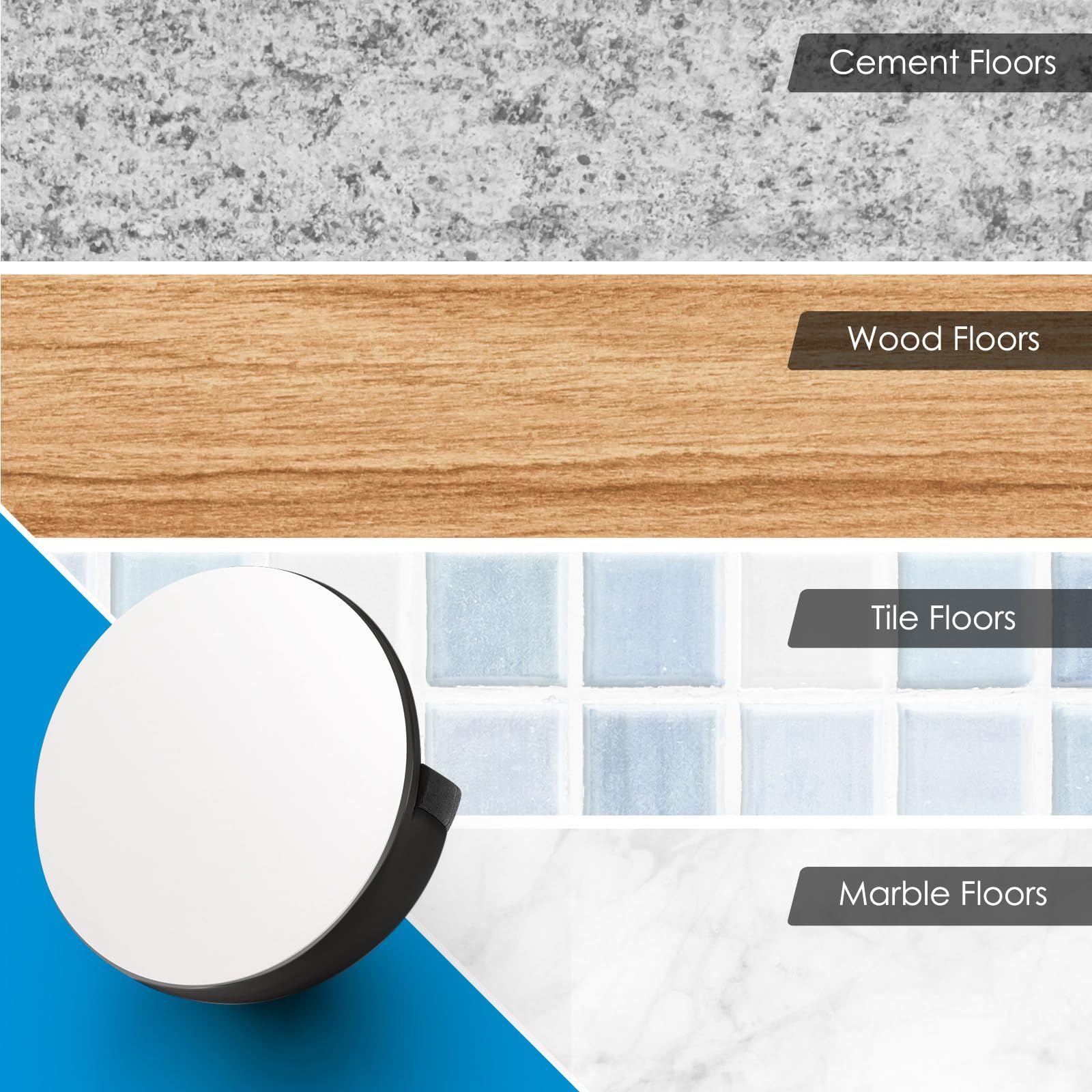 Self adhesive floor door stopper view 3