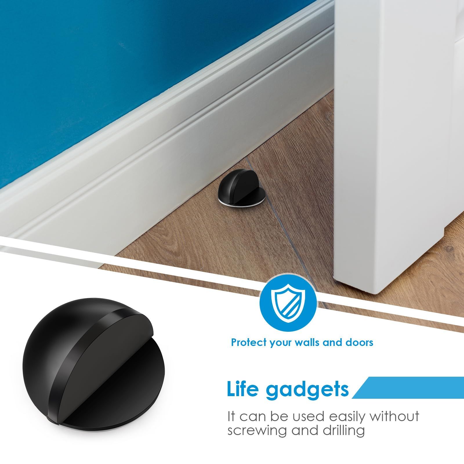 Self adhesive floor door stopper view 4