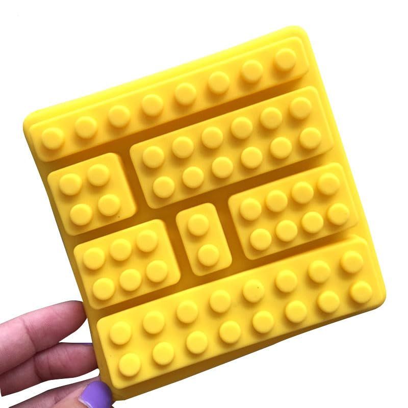 Multi size ice cube candy mold with building blocks
