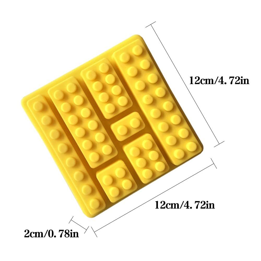 Multi size ice cube candy mold with building blocks view 2